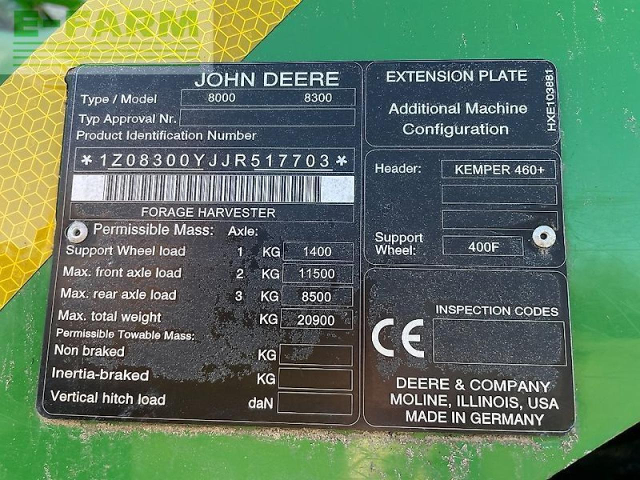 Kombajn za krmo John Deere 8300: slika 16