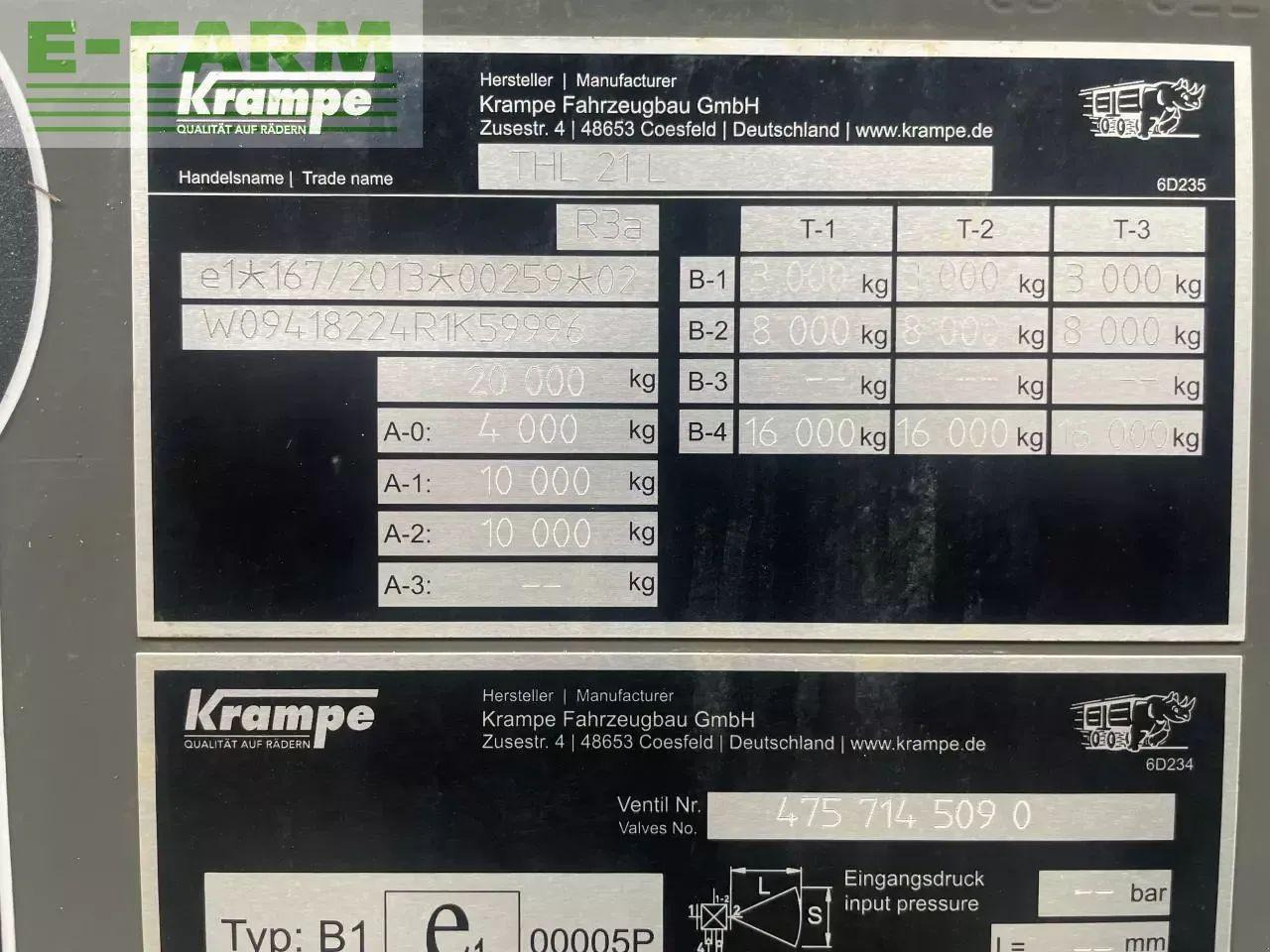 Krampe thl 21l - Kmetijska kiper prikolica/ Demper: slika 4 Krampe thl 21l - Kmetijska kiper prikolica/ Demper: slika 4