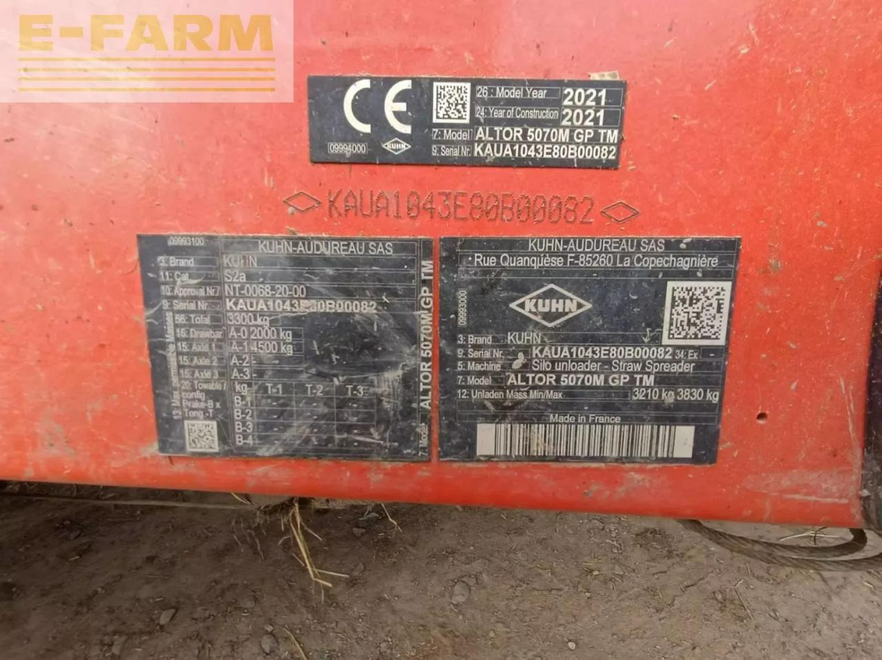 Kuhn altor 5070 - Oprema za silos: slika 4 Kuhn altor 5070 - Oprema za silos: slika 4
