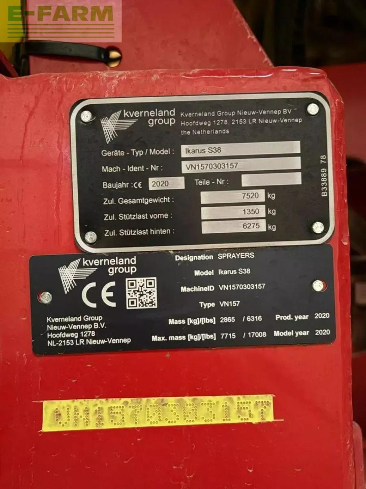 Vlečna škropilnica Kverneland ikarus s 38: slika 20