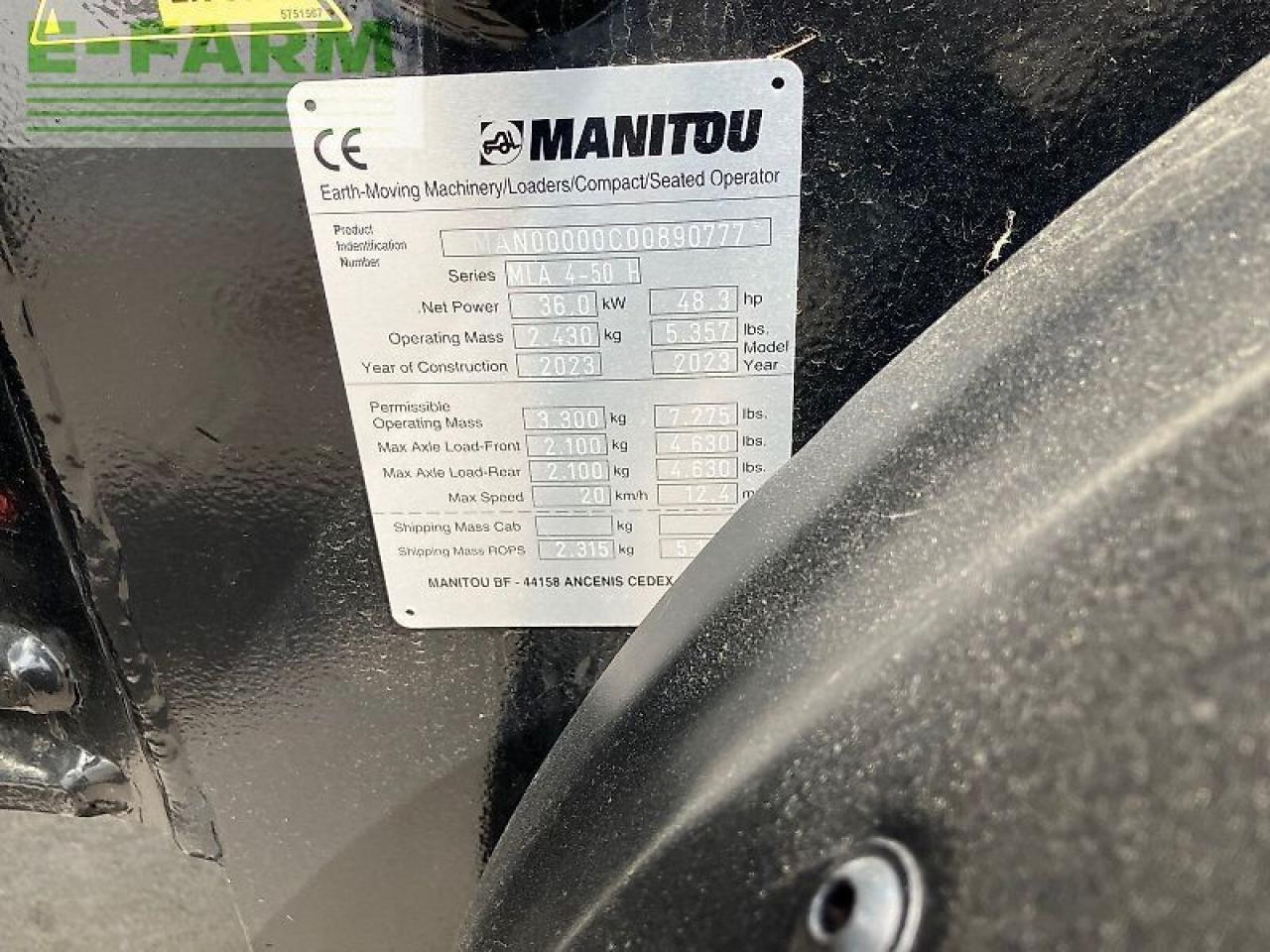 Mini bager Manitou mla 4-50: slika 10