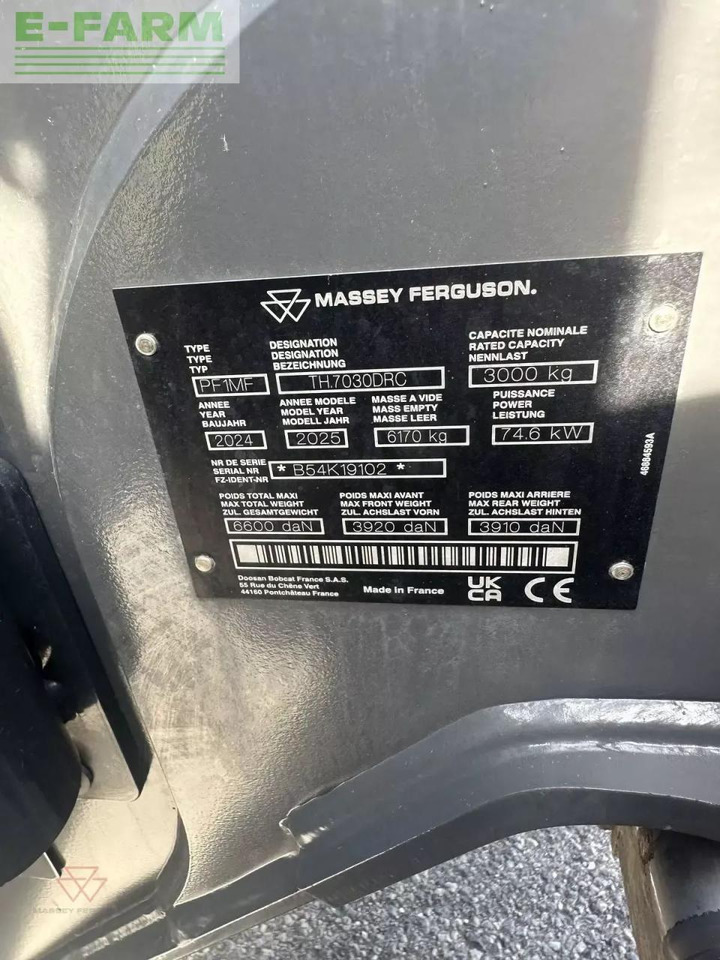 Massey Ferguson massey ferguson th.7030lp s5 - Teleskopski viličar: slika 2 Massey Ferguson massey ferguson th.7030lp s5 - Teleskopski viličar: slika 2