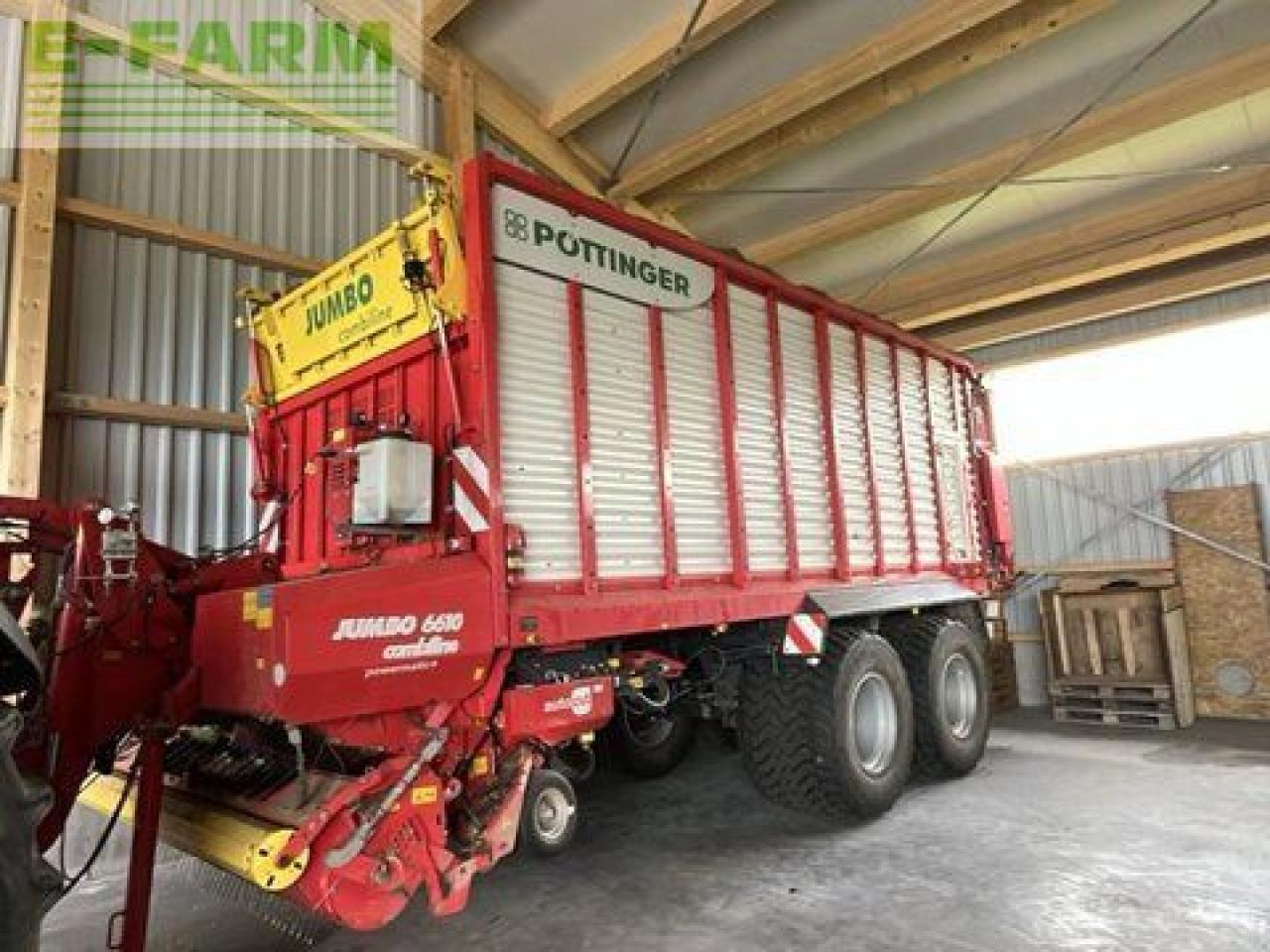Pöttinger jumbo 6610 combiline - Kmetijska kiper prikolica/ Demper: slika 1 Pöttinger jumbo 6610 combiline - Kmetijska kiper prikolica/ Demper: slika 1