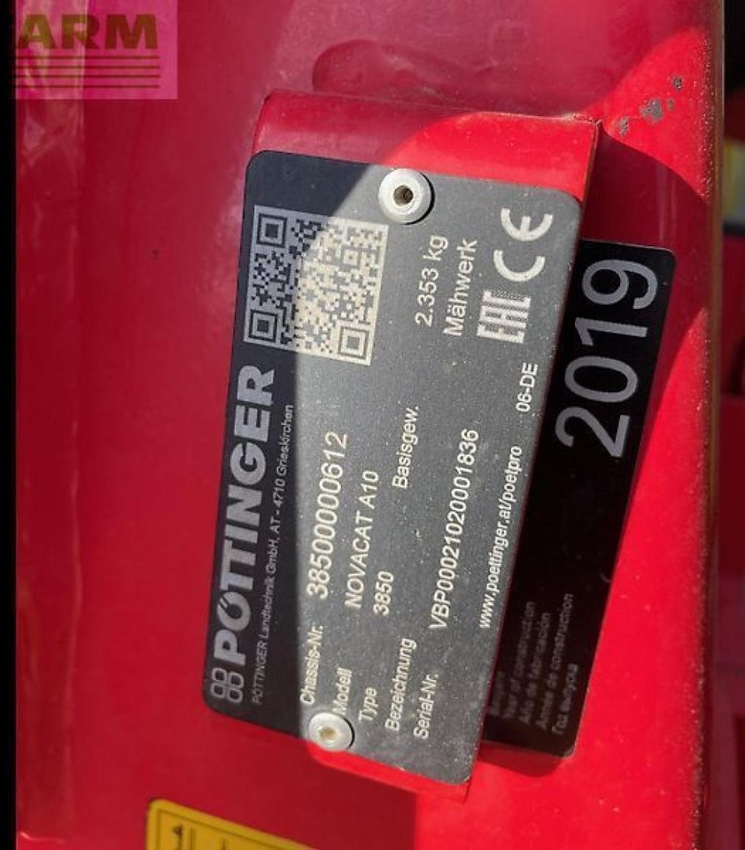 Kosilnica Pöttinger novacut a10: slika 8