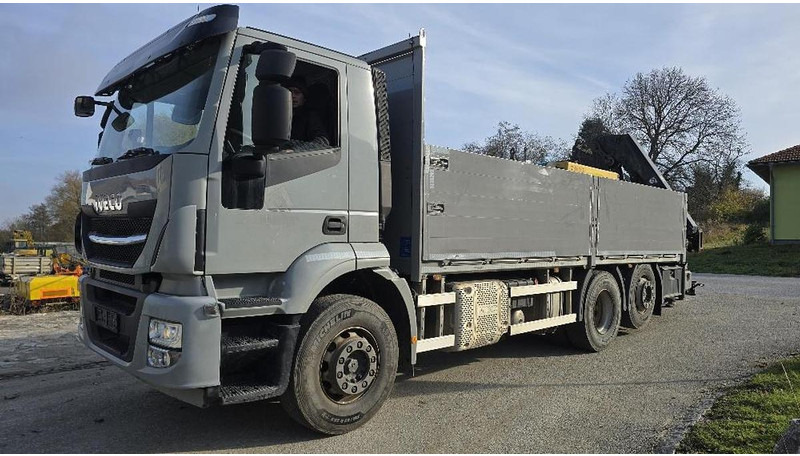 Iveco Stralis 6x2 Baustoffpritsche mit Hiab 228-E5 Kran - Tovornjak z dvigalom: slika 1 Iveco Stralis 6x2 Baustoffpritsche mit Hiab 228-E5 Kran - Tovornjak z dvigalom: slika 1