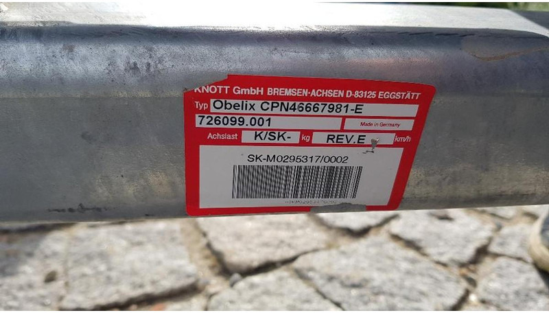 KNOTT 1-Achs Anhänger Chassis - Prikolica: slika 2 KNOTT 1-Achs Anhänger Chassis - Prikolica: slika 2