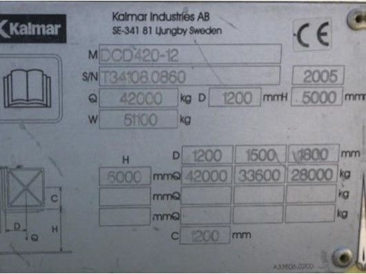 Kalmar DCD420-12 - Diesel viličar: slika 4 Kalmar DCD420-12 - Diesel viličar: slika 4