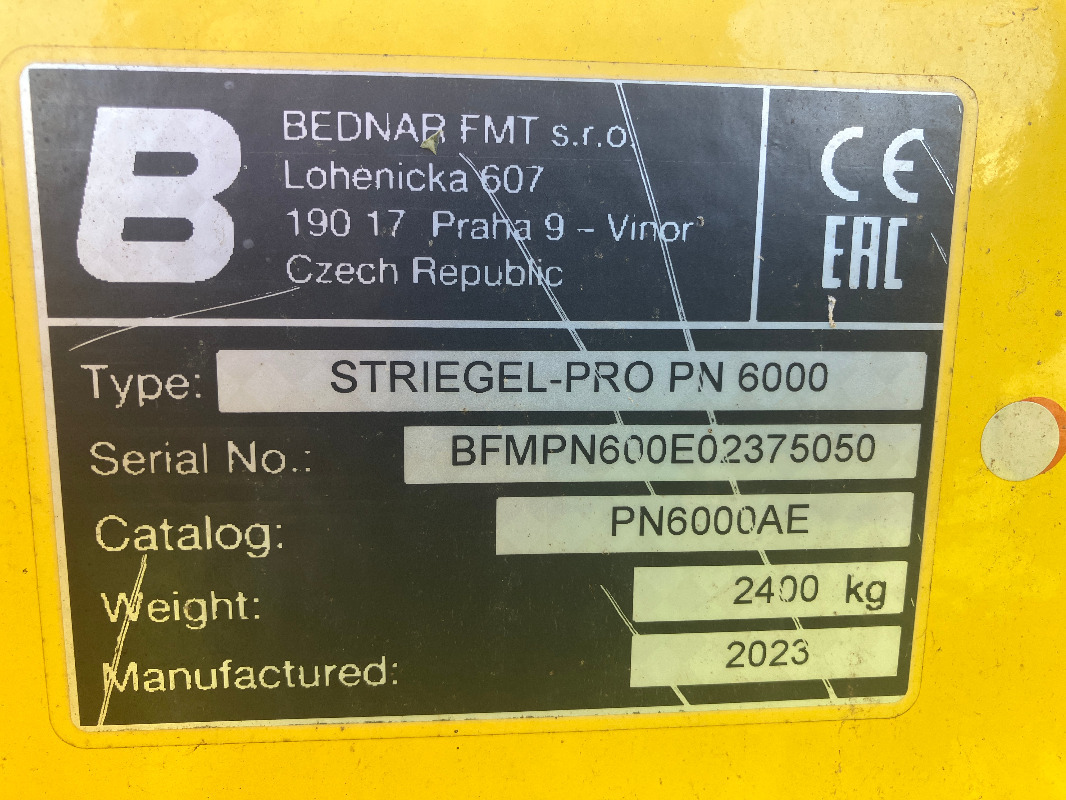 Bednar Striegel-Pro PN 6000 - Oprema za gnojenje: slika 2 Bednar Striegel-Pro PN 6000 - Oprema za gnojenje: slika 2