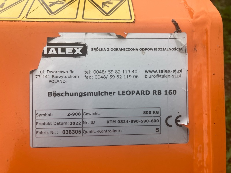 Talex Leopard RB 160 - Mulčer kladivar: slika 2 Talex Leopard RB 160 - Mulčer kladivar: slika 2