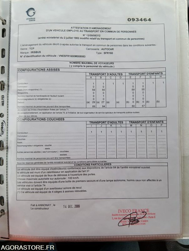 IVECO BUS CROSSWAY N°093464 - Šolski avtobus: slika 3 IVECO BUS CROSSWAY N°093464 - Šolski avtobus: slika 3