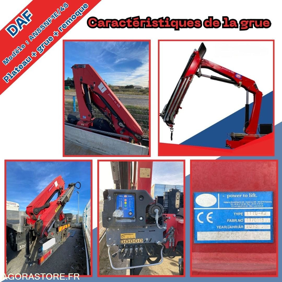 Camion DAF plateau avec grue HMF + Remorque Lecitrail – Prêt à travailler ! - Tovornjak: slika 4 Camion DAF plateau avec grue HMF + Remorque Lecitrail – Prêt à travailler ! - Tovornjak: slika 4