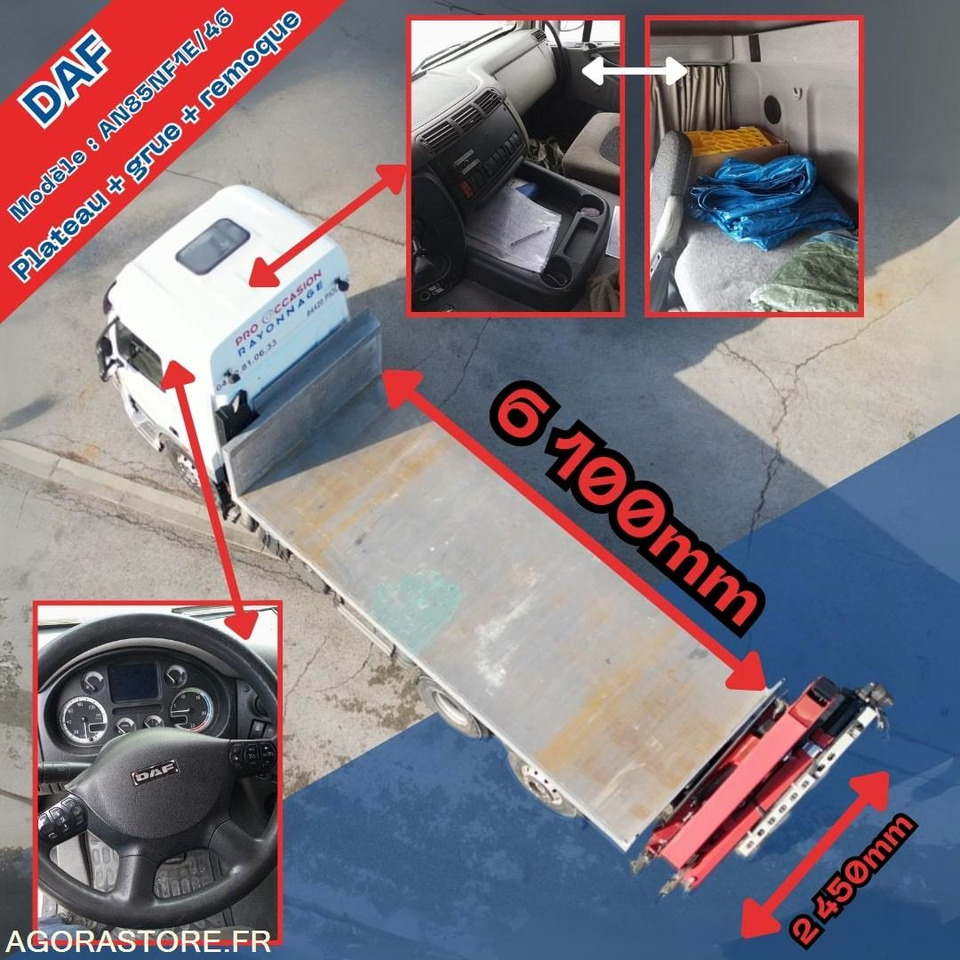 Camion DAF plateau avec grue HMF + Remorque Lecitrail – Prêt à travailler ! - Tovornjak: slika 3 Camion DAF plateau avec grue HMF + Remorque Lecitrail – Prêt à travailler ! - Tovornjak: slika 3