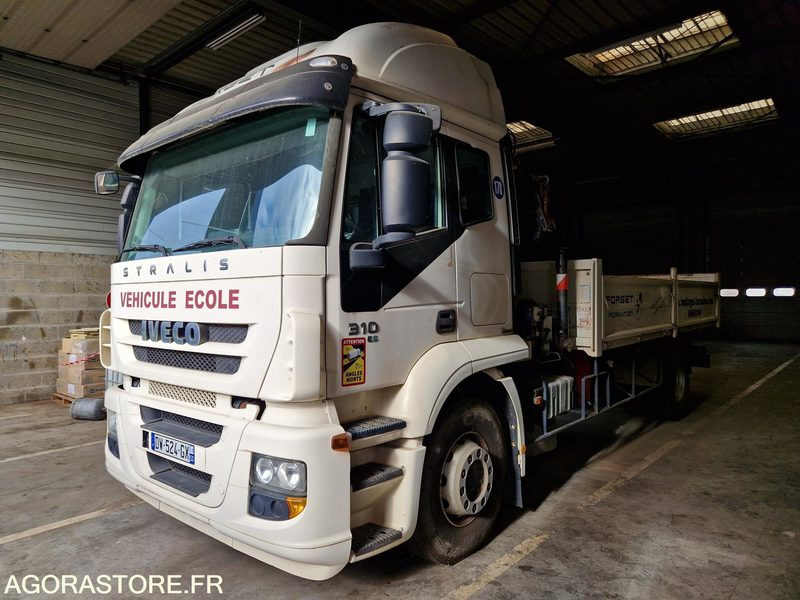 Porteur Benne Grue Iveco 310 E5 - 2008 - 140755 Kms - DW524GX - Tovornjak: slika 1 Porteur Benne Grue Iveco 310 E5 - 2008 - 140755 Kms - DW524GX - Tovornjak: slika 1