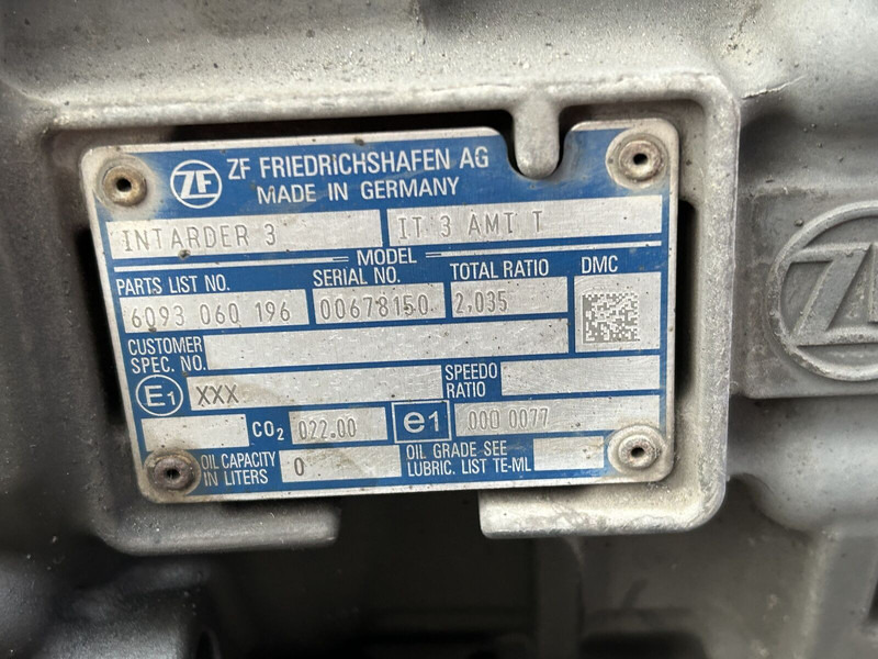 Menjalnik za Tovornjak DAF 12TX2621TD gearbox with intarder (IT 3 AMT T): slika 8