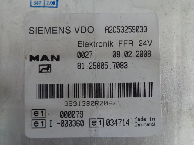 MAN FFR (WORLDWIDE DELIVERY) - ECU za Tovornjak: slika 2 MAN FFR (WORLDWIDE DELIVERY) - ECU za Tovornjak: slika 2