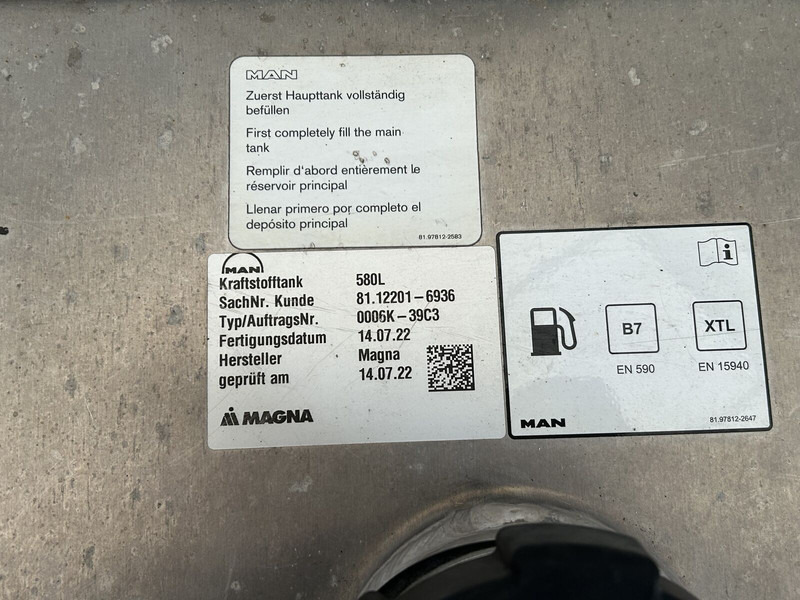 Rezervoar za gorivo za Tovornjak MAN complete fuel tank with brackets: slika 7 Rezervoar za gorivo za Tovornjak MAN complete fuel tank with brackets: slika 7