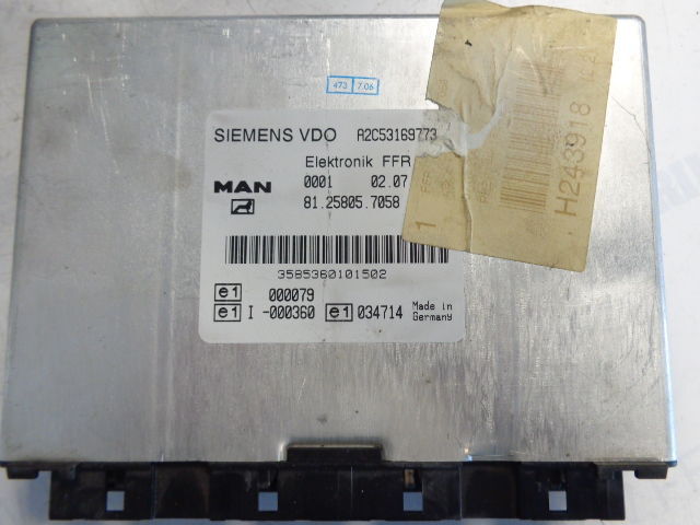 MAN elektronik FFR control unit (WORLDWIDE DELIVERY) - ECU za Tovornjak: slika 1 MAN elektronik FFR control unit (WORLDWIDE DELIVERY) - ECU za Tovornjak: slika 1