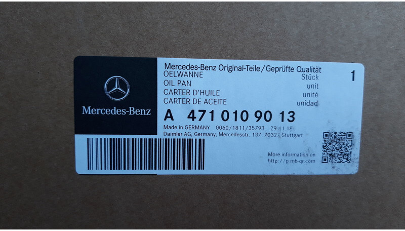 Mercedes-Benz OEM oil pan - Karter za Tovornjak: slika 5 Mercedes-Benz OEM oil pan - Karter za Tovornjak: slika 5