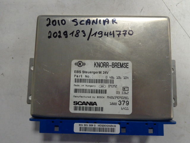 Scania R EBS control unit ECU "WORLDWIDE DELIVERY" - ECU za Tovornjak: slika 1 Scania R EBS control unit ECU "WORLDWIDE DELIVERY" - ECU za Tovornjak: slika 1