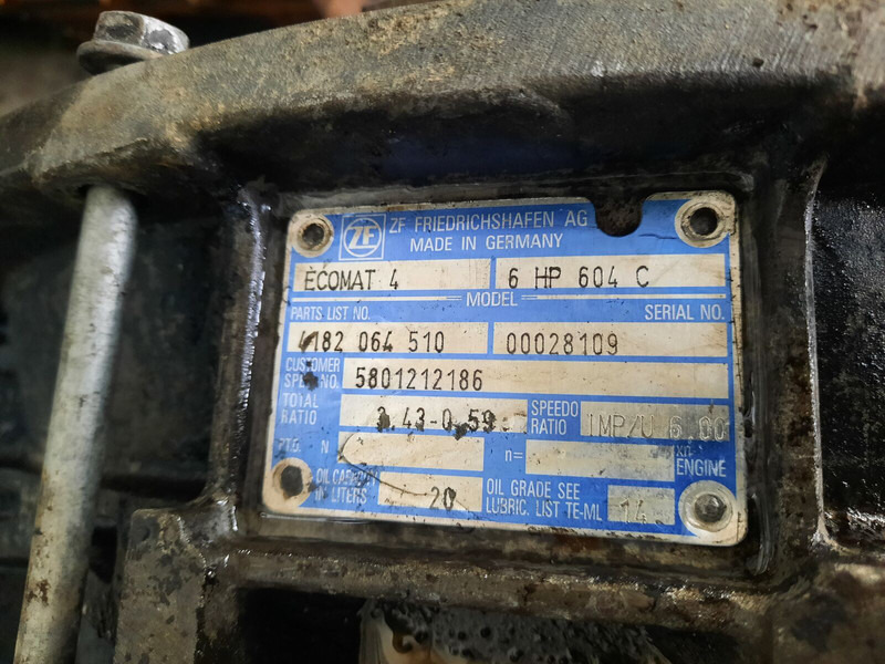 Iveco ZF 6HP604C Cursor 8. 6HP594C - Menjalnik: slika 5 Iveco ZF 6HP604C Cursor 8. 6HP594C - Menjalnik: slika 5
