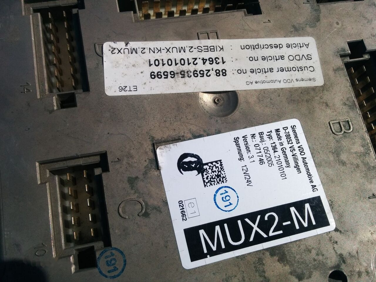 MAN ZR2-BS - VDO D78052 VS MAN CYTI - ECU za Avtobus: slika 3 MAN ZR2-BS - VDO D78052 VS MAN CYTI - ECU za Avtobus: slika 3