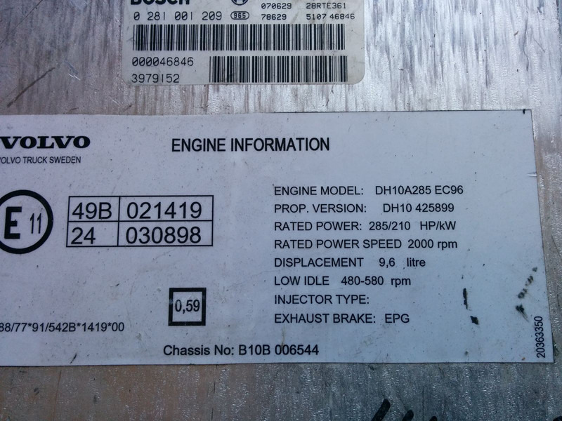 Volvo Bosh 0986282023 . /1209/ - ECU: slika 3 Volvo Bosh 0986282023 . /1209/ - ECU: slika 3