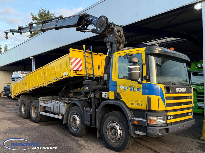 Scania P124-420 8x4 Naafreductie, Bladgeveerd, Handgeschakeld, HIAB 322 E5 - Tovornjak prekucnik, Tovornjak z dvigalom: slika 1 Scania P124-420 8x4 Naafreductie, Bladgeveerd, Handgeschakeld, HIAB 322 E5 - Tovornjak prekucnik, Tovornjak z dvigalom: slika 1