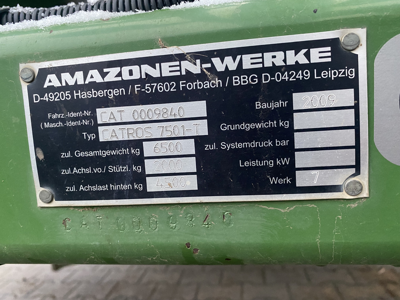 Amazone CATROS 7501-T lizing Amazone CATROS 7501-T: slika 9