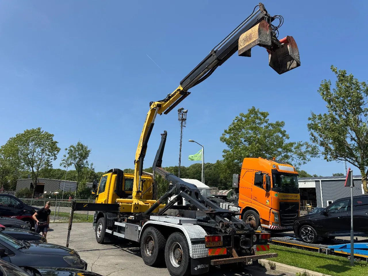 DAF CF 85.410 6X4 - EURO 5 + PALFINGER PK15500 + REM - Kotalni prekucni tovornjak, Tovornjak z dvigalom: slika 4 DAF CF 85.410 6X4 - EURO 5 + PALFINGER PK15500 + REM - Kotalni prekucni tovornjak, Tovornjak z dvigalom: slika 4