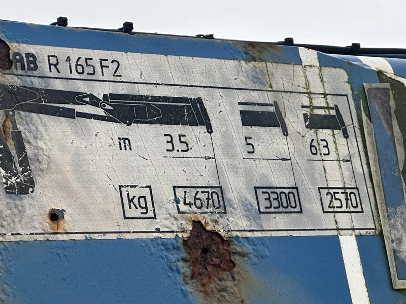 Floor MET HIAB R165-F2, LAATSTE 2 ASSEN GESTUURD - Polprikolica s kesonom: slika 3 Floor MET HIAB R165-F2, LAATSTE 2 ASSEN GESTUURD - Polprikolica s kesonom: slika 3