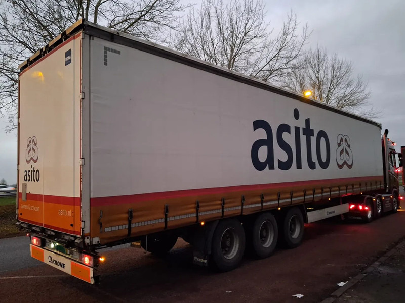 Krone SD - 3 AXLE + ALU BORDEN + SLIDING ROOF - Polprikolica s ponjavo: slika 3 Krone SD - 3 AXLE + ALU BORDEN + SLIDING ROOF - Polprikolica s ponjavo: slika 3