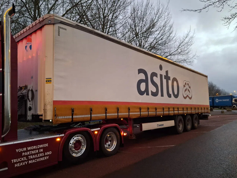 Krone SD - 3 AXLE + ALU BORDEN + SLIDING ROOF - Polprikolica s ponjavo: slika 1 Krone SD - 3 AXLE + ALU BORDEN + SLIDING ROOF - Polprikolica s ponjavo: slika 1