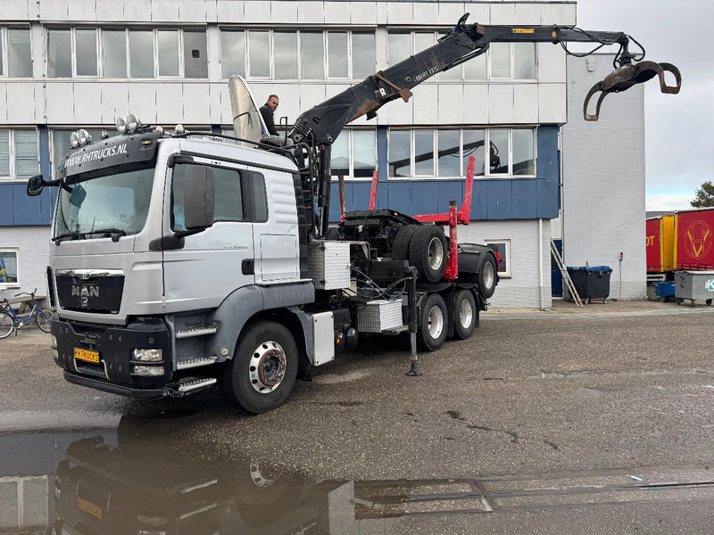 MAN TGS 33.480 6X4 + HIAB 251S.82 + TRAILER 2 AXLE KRAEMER - Tovornjak za prevoz lesa, Tovornjak z dvigalom: slika 1 MAN TGS 33.480 6X4 + HIAB 251S.82 + TRAILER 2 AXLE KRAEMER - Tovornjak za prevoz lesa, Tovornjak z dvigalom: slika 1