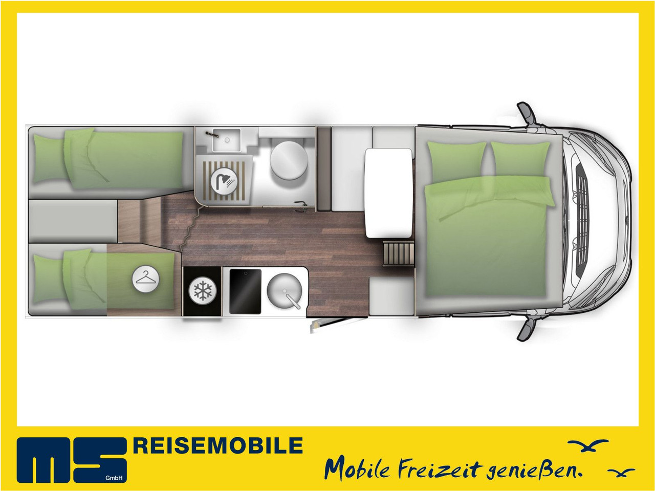 Forster A 699 EB / Modell 2026 / 165PS / EINZELBETTEN - Alkoven avtodom: slika 1 Forster A 699 EB / Modell 2026 / 165PS / EINZELBETTEN - Alkoven avtodom: slika 1