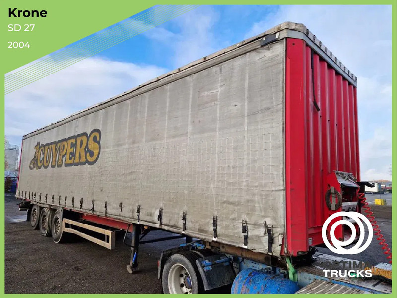 Krone SD 27 / HUBDACH / TOIT LEVANT / HEFDAK / COIL / COILMULDE / FOSSE Á BOBINE - Polprikolica s ponjavo: slika 1 Krone SD 27 / HUBDACH / TOIT LEVANT / HEFDAK / COIL / COILMULDE / FOSSE Á BOBINE - Polprikolica s ponjavo: slika 1