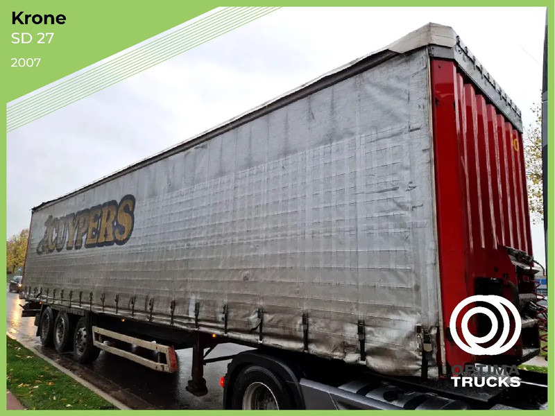 Krone SD 27 / HUBDACH / TOIT LEVANT / HEFDAK / COIL / COILMULDE / FOSSE Á BOBINE - Polprikolica s ponjavo: slika 1 Krone SD 27 / HUBDACH / TOIT LEVANT / HEFDAK / COIL / COILMULDE / FOSSE Á BOBINE - Polprikolica s ponjavo: slika 1