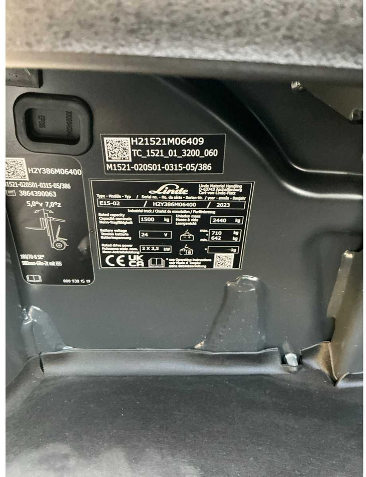 Viličar 2023 LINDE E15-02 FORKLIFT: slika 24