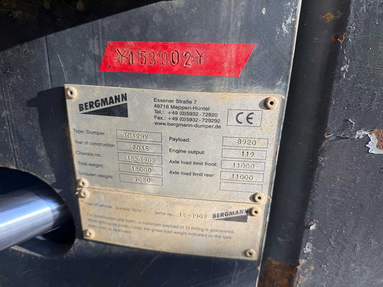 Mini demper BERGMANN - 3012HK - 2015 - TIPPER: slika 30