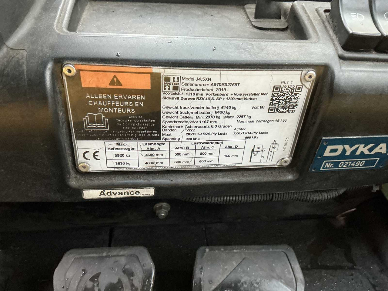 Viličar HYSTER - J45XN - FORKLIFT TRUCKS - 2019: slika 14