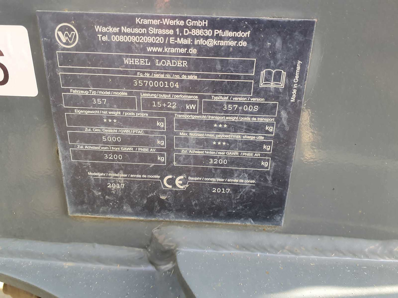 KRAMER 5055E KRAMER WHEEL LOADER ELECTRIC, WHEEL LOADER - Kolesni nakladalec: slika 3 KRAMER 5055E KRAMER WHEEL LOADER ELECTRIC, WHEEL LOADER - Kolesni nakladalec: slika 3