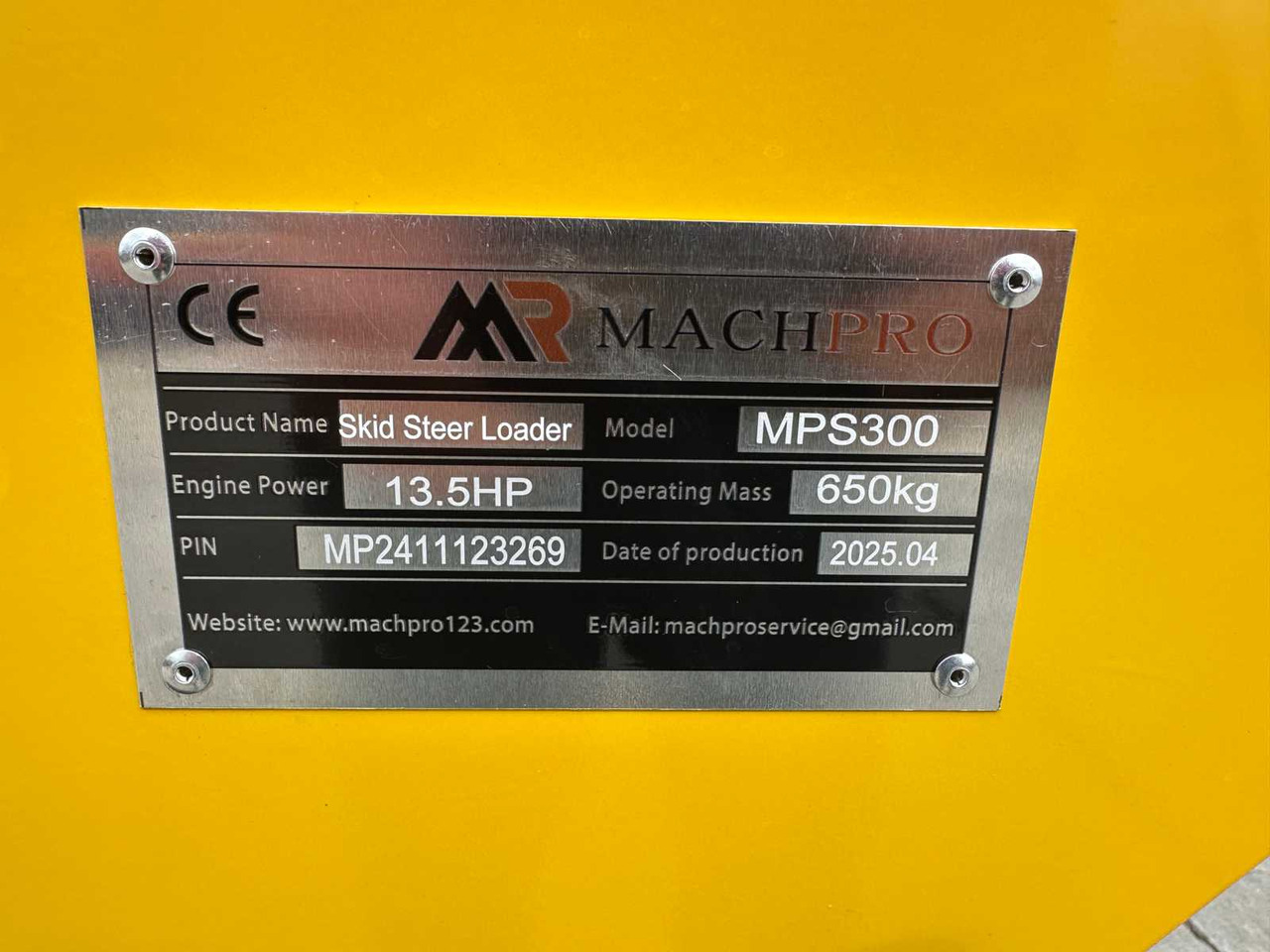Kompaktni nakladalnik na gosenicah MACHPRO - 2025 - MP-S300 - SKID STEER LOADER: slika 30