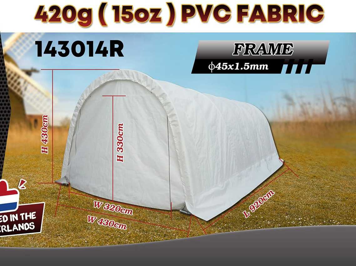 Rhino-Cross-Shelter 143014R - 9,2x4,3x4,3 m - Rezervoar za skladiščenje: slika 2 Rhino-Cross-Shelter 143014R - 9,2x4,3x4,3 m - Rezervoar za skladiščenje: slika 2