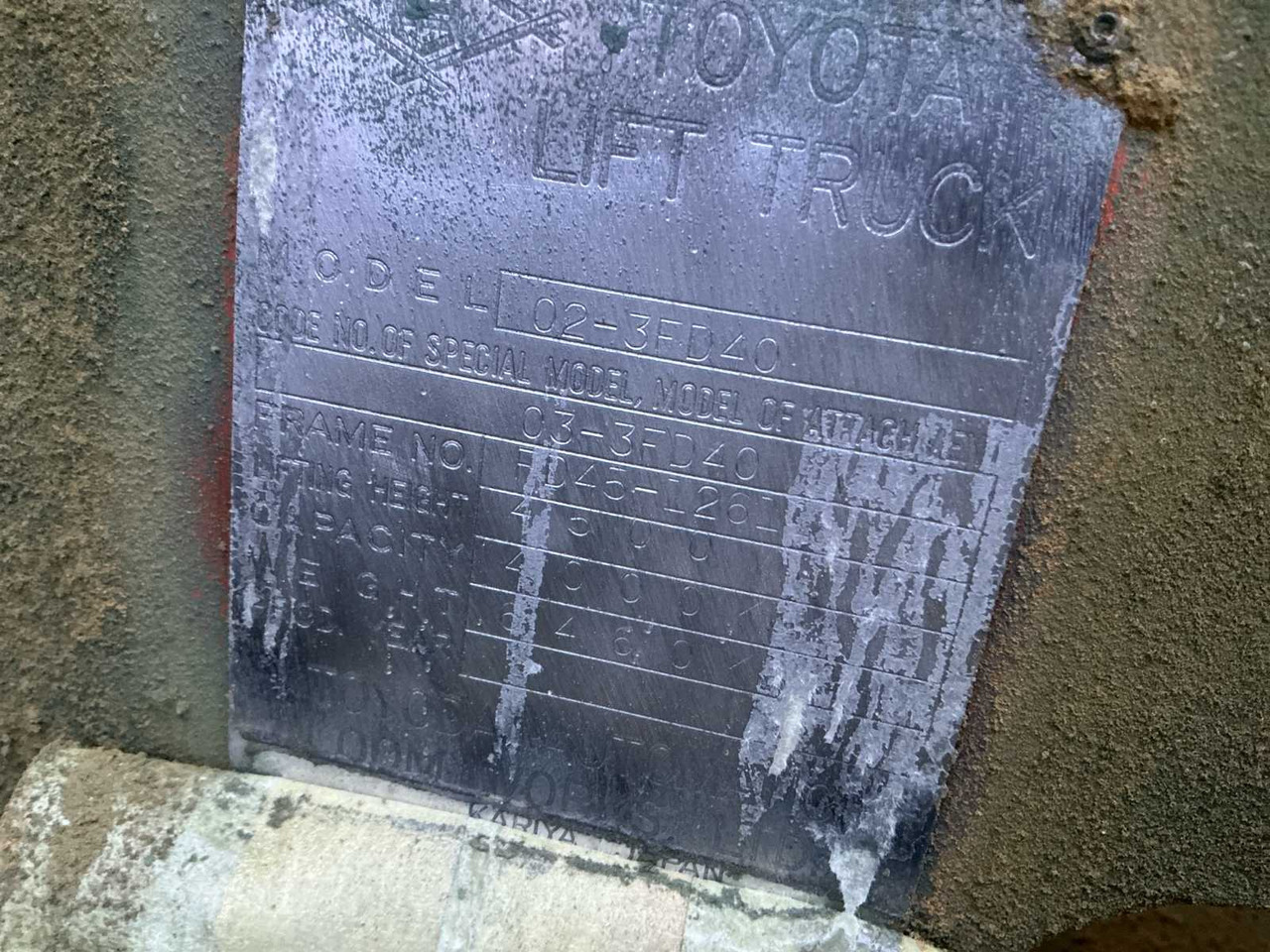 Viličar TOYOTA 02-3FD40 FORKLIFT: slika 17