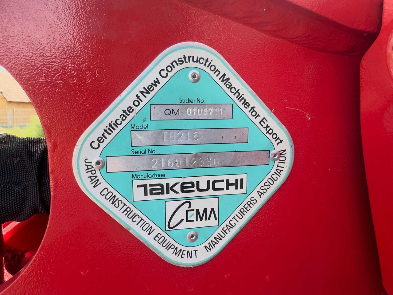 Takeuchi TB 216 - Mini bager: slika 5 Takeuchi TB 216 - Mini bager: slika 5