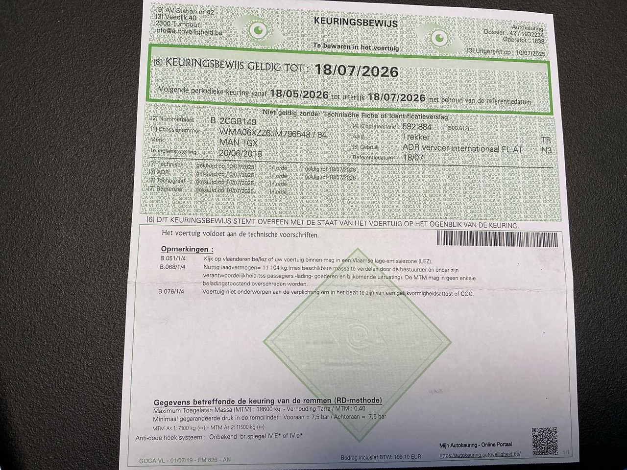 Tovornjak 2018 MAN TGX ADR TANK TRANSPORT TRUCK: slika 22