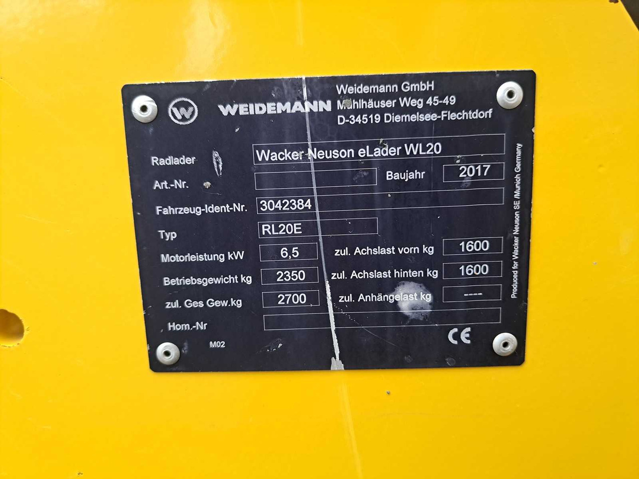 Kolesni nakladalec Wacker-Neuson WL20E: slika 17