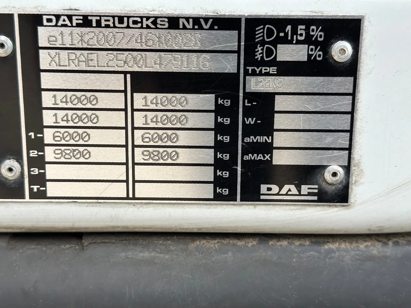 Tovornjak hladilnik DAF LF 210 LF.14.210 EURO6. KOELBAKWAGEN MET LAADKLEP: slika 15