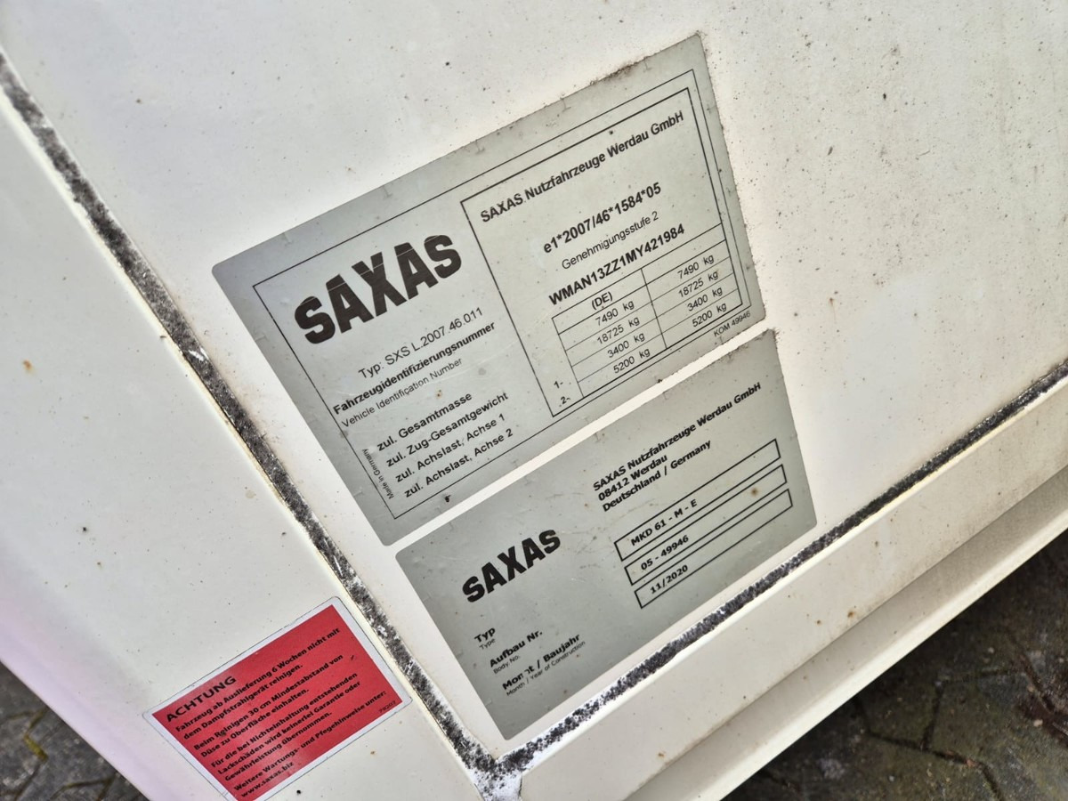 MAN Saxas MKD 61-M-E Koffer Bj. 2020 Möbelkoffer - Dostavno vozilo z zabojnikom: slika 5 MAN Saxas MKD 61-M-E Koffer Bj. 2020 Möbelkoffer - Dostavno vozilo z zabojnikom: slika 5