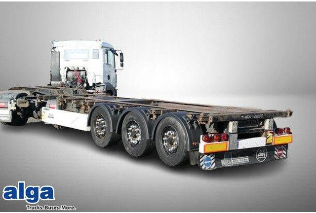 Krone SD, Container-Chassis, Heckausschub, Luft-Lift - Nizko noseča polprikolica: slika 1 Krone SD, Container-Chassis, Heckausschub, Luft-Lift - Nizko noseča polprikolica: slika 1