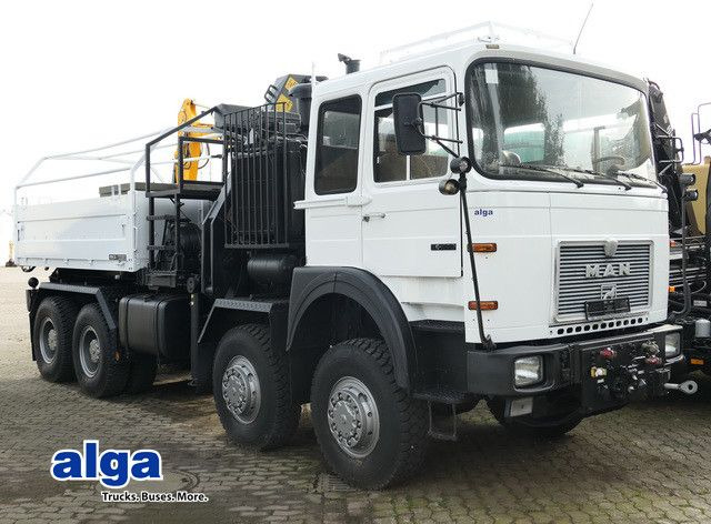 MAN 34.440 8x8, Allrad, Kran, 2x Seilwinde, 2x AHK - Tovornjak s kesonom, Tovornjak z dvigalom: slika 1 MAN 34.440 8x8, Allrad, Kran, 2x Seilwinde, 2x AHK - Tovornjak s kesonom, Tovornjak z dvigalom: slika 1
